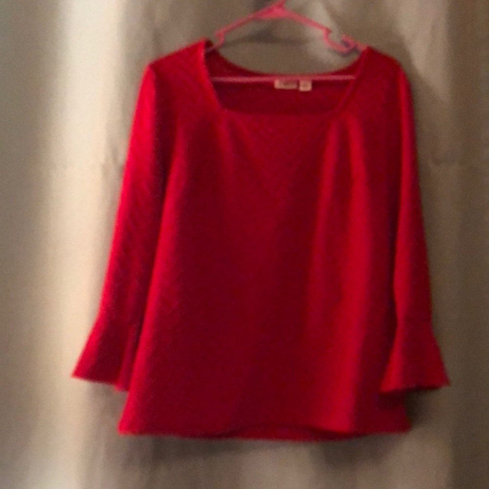 Red blouse
